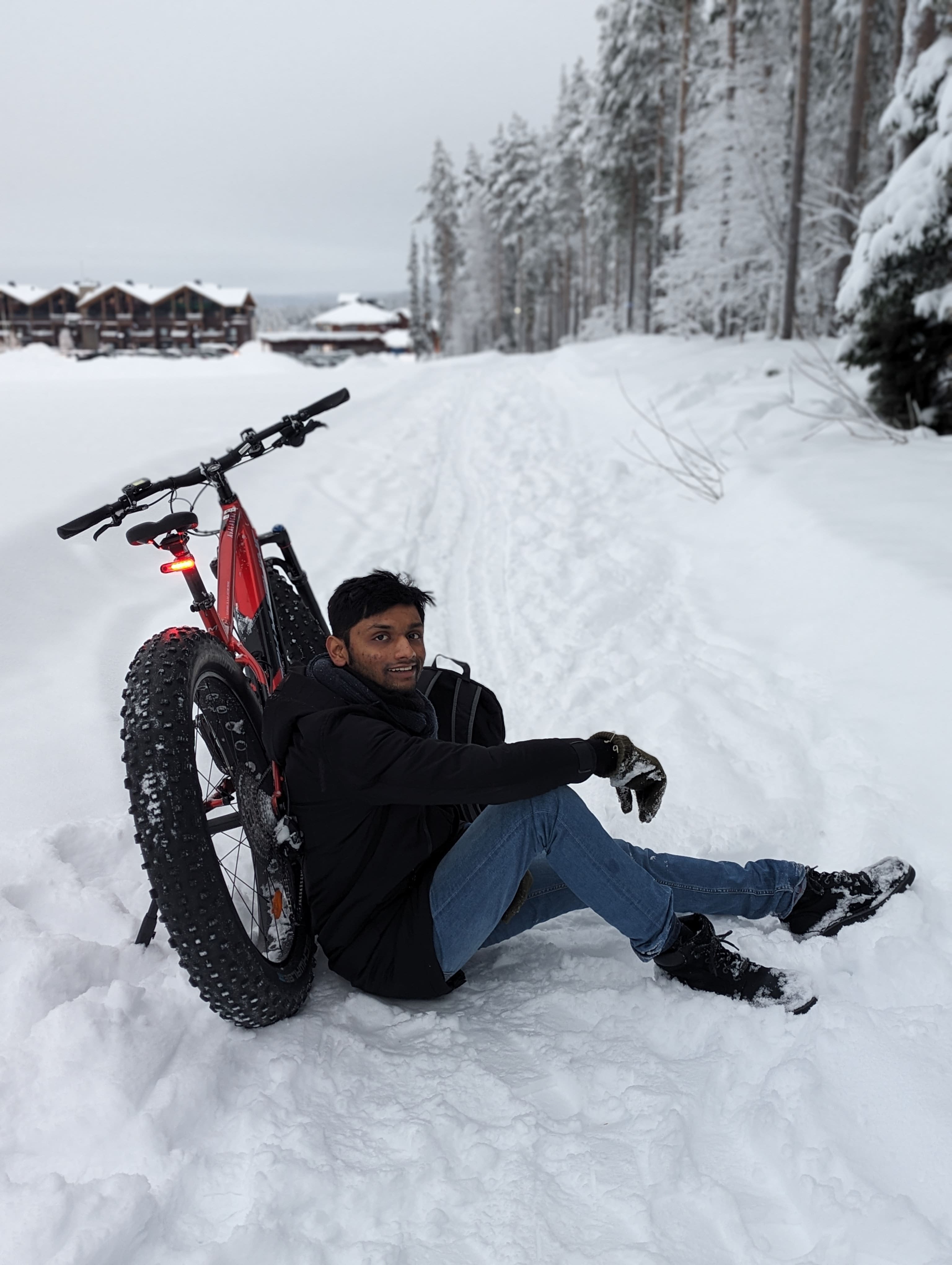 Snow biking