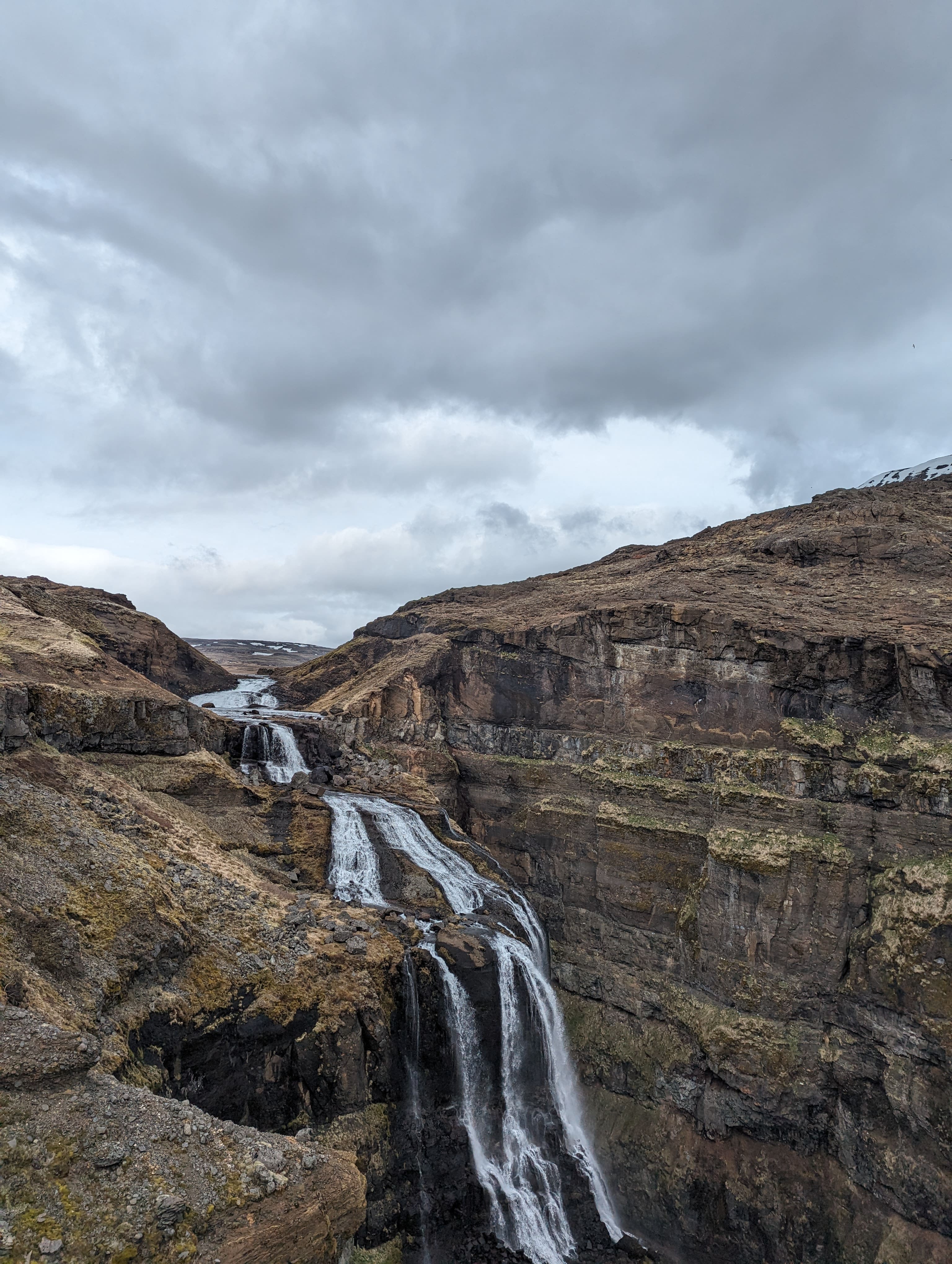Glymur Waterfall from the top viewpoint